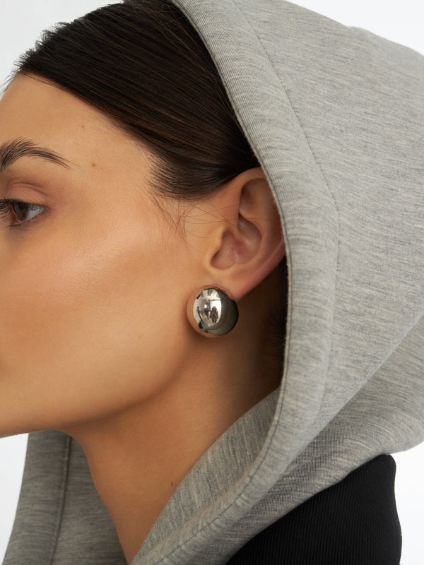 Boucles d'oreilles rondes en argent
