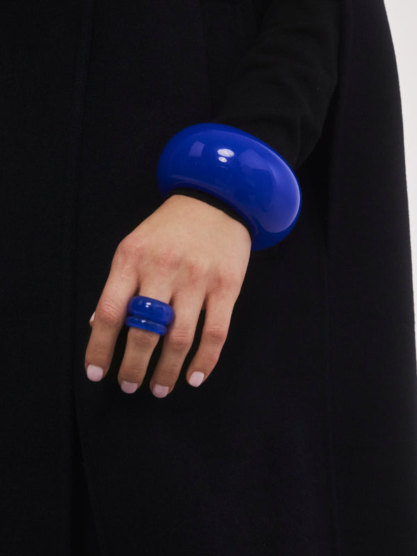 Ensemble de bagues bleu cobalt