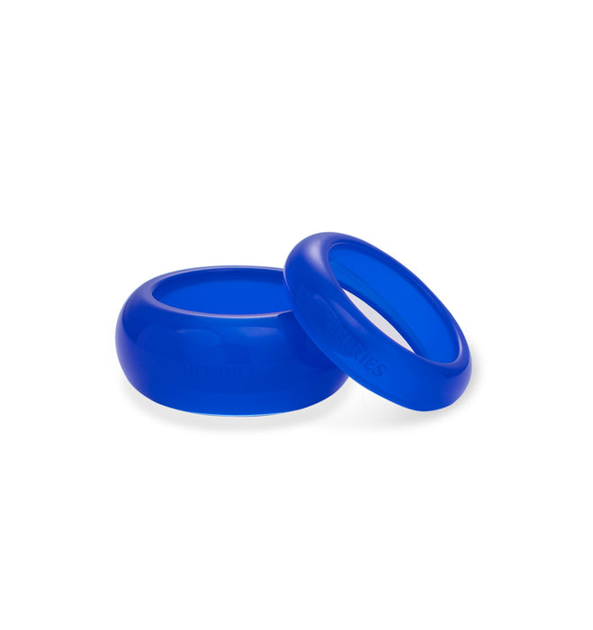 Ensemble de bagues bleu cobalt