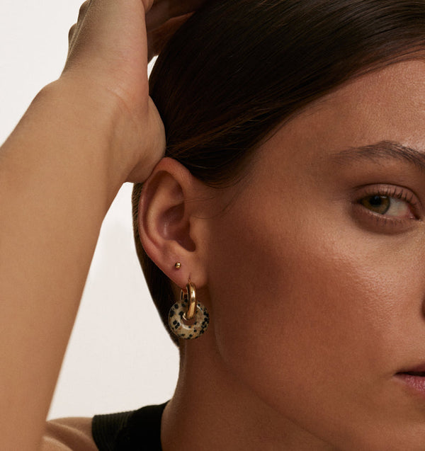 Boucles d'oreilles à pois