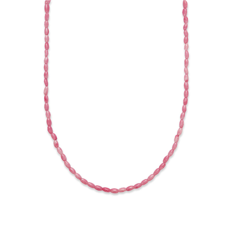 Collier de petites perles roses