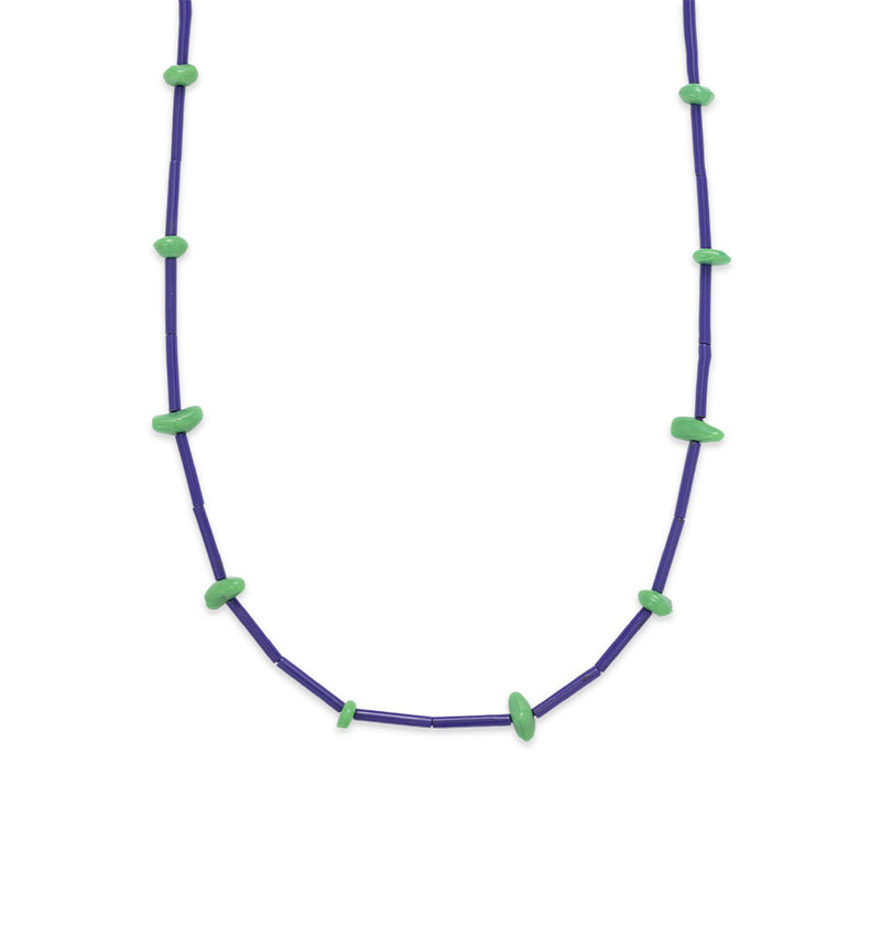 Perles violet-vert