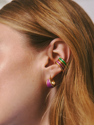Boucles d'oreilles colorées