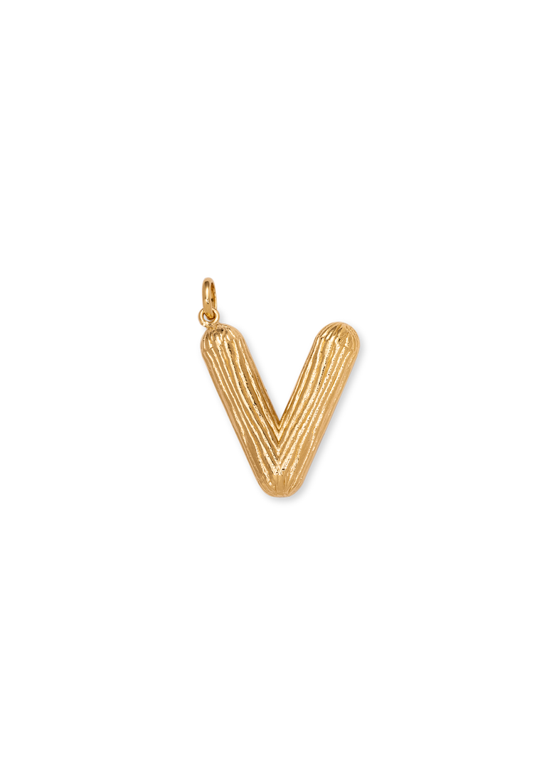  Necklace with the letter V 