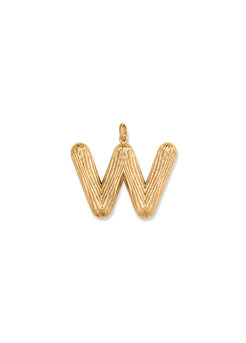  Necklace with the letter W 