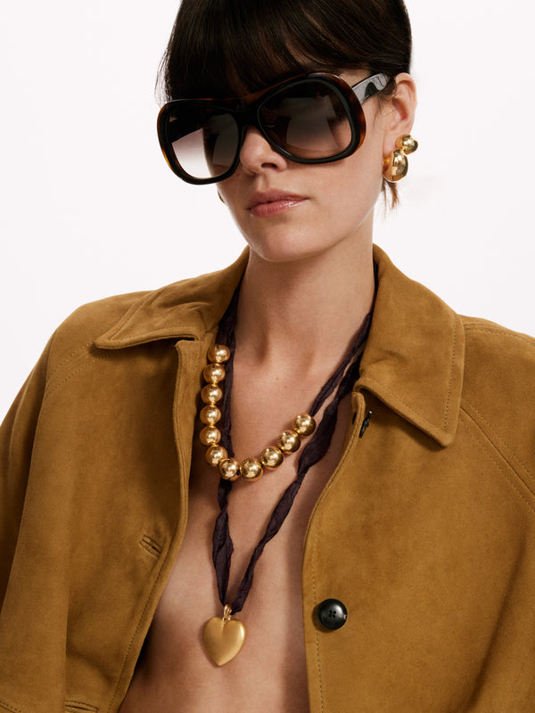 Naszyjnik Heart Burgundy