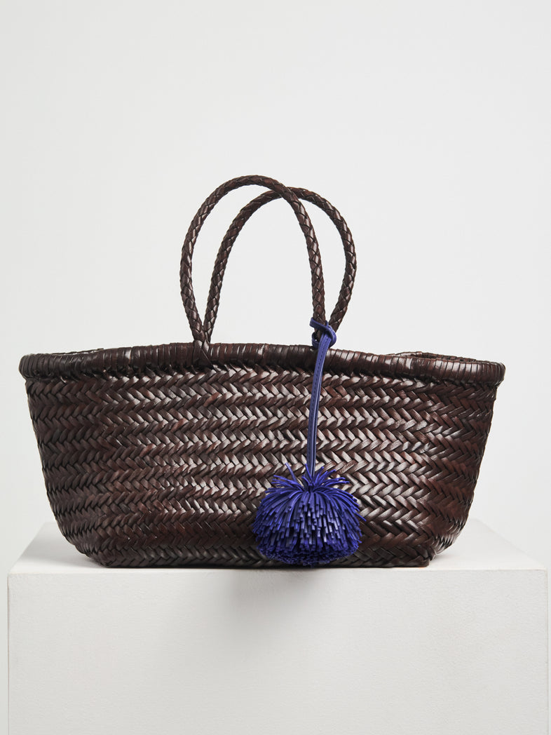  Leather pompom keychain 2 