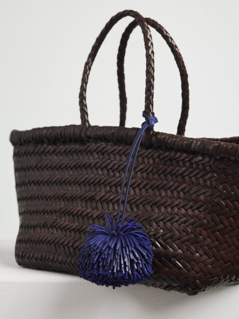  Leather pompom keychain 1 