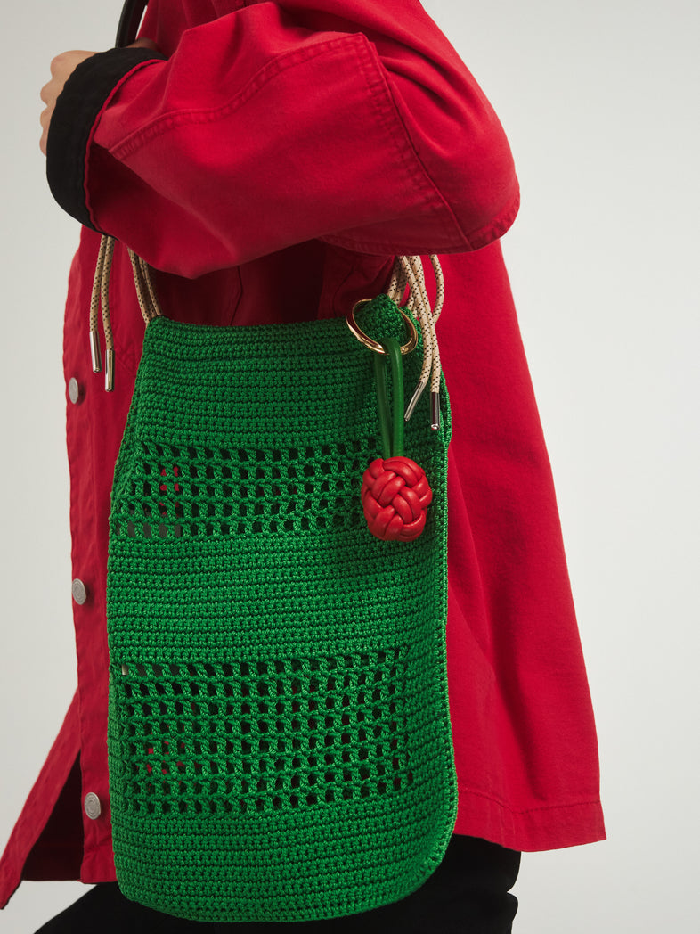  Strawberry leather keychain 1 