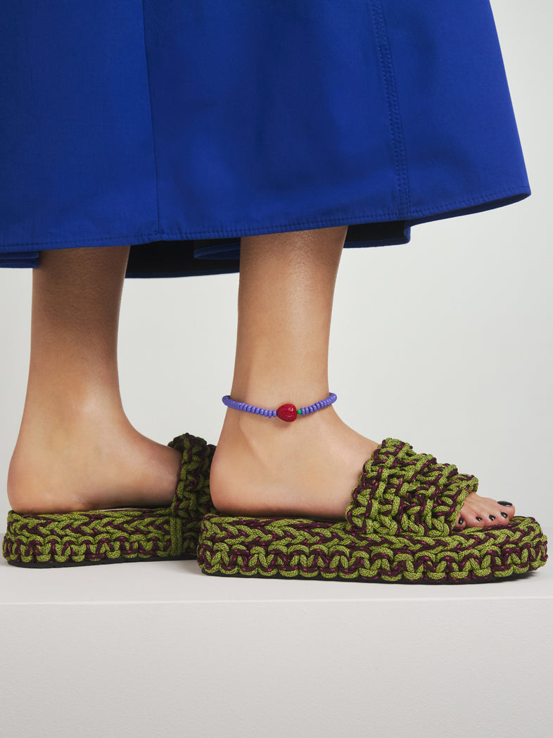  Purple ankle bracelet 2 