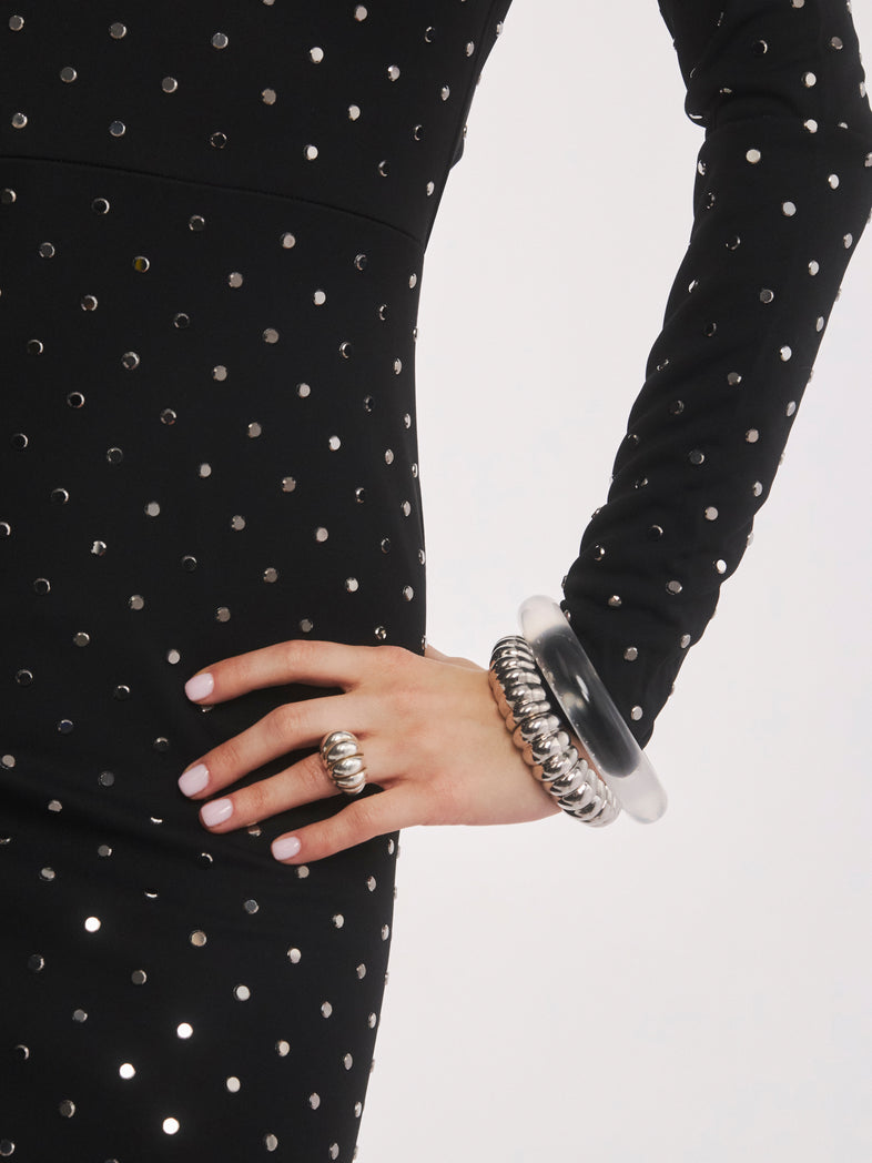  Silver ring with grooves 2 