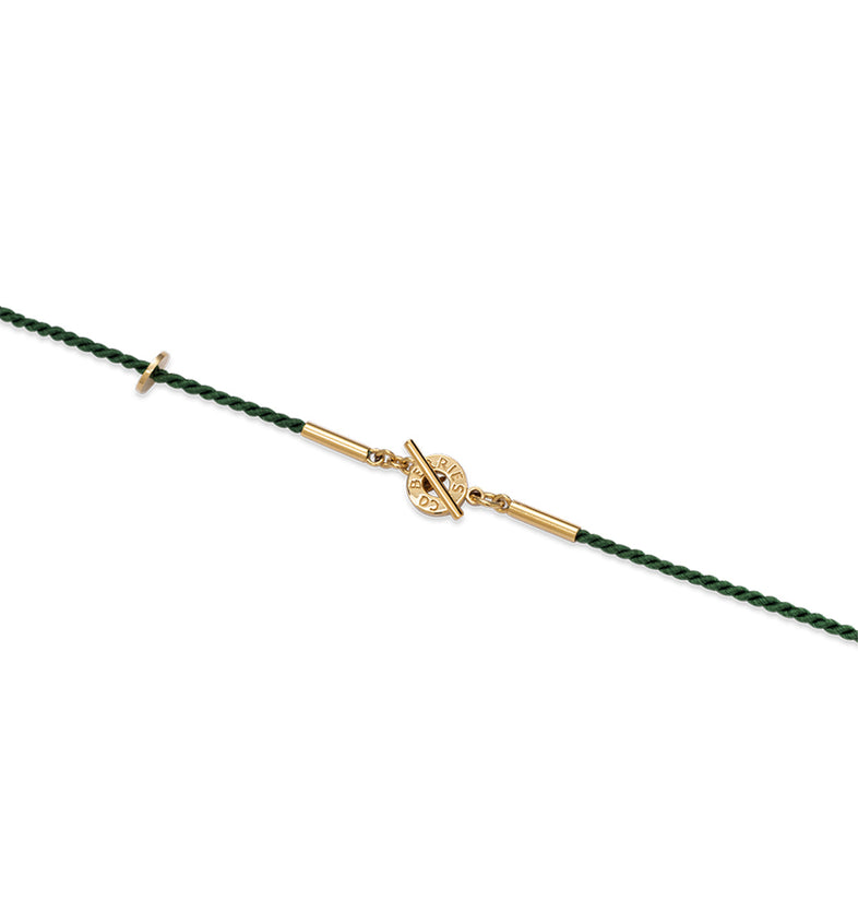 Leaf Midi Green String Bracelet