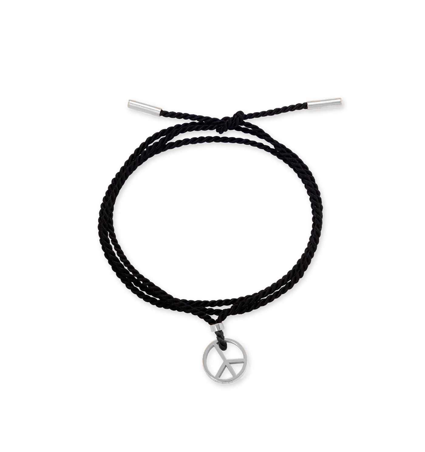 Hope Cord Necklace with a silver pendant