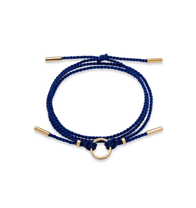 Indigo Ring String Bracelet