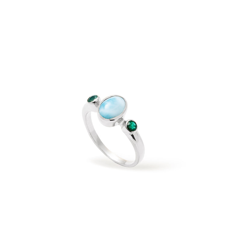 Bonbon Larimar Silver Ring