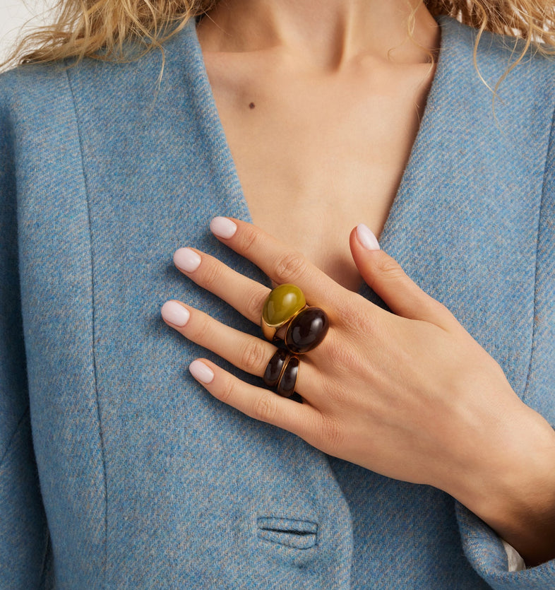 Viva Olive XL ring