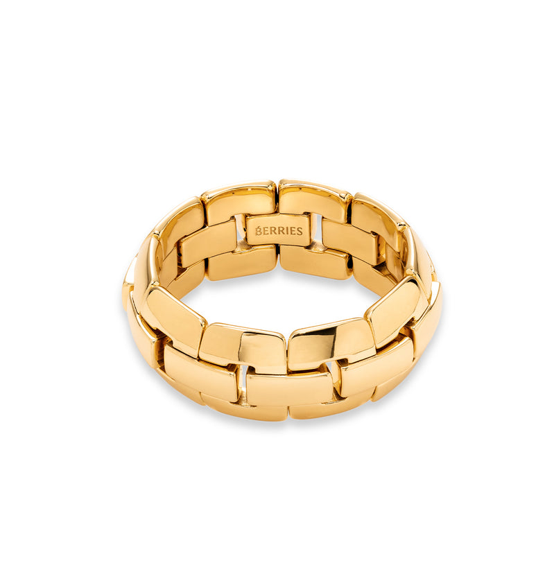  Gold plated modular bracelet  2 