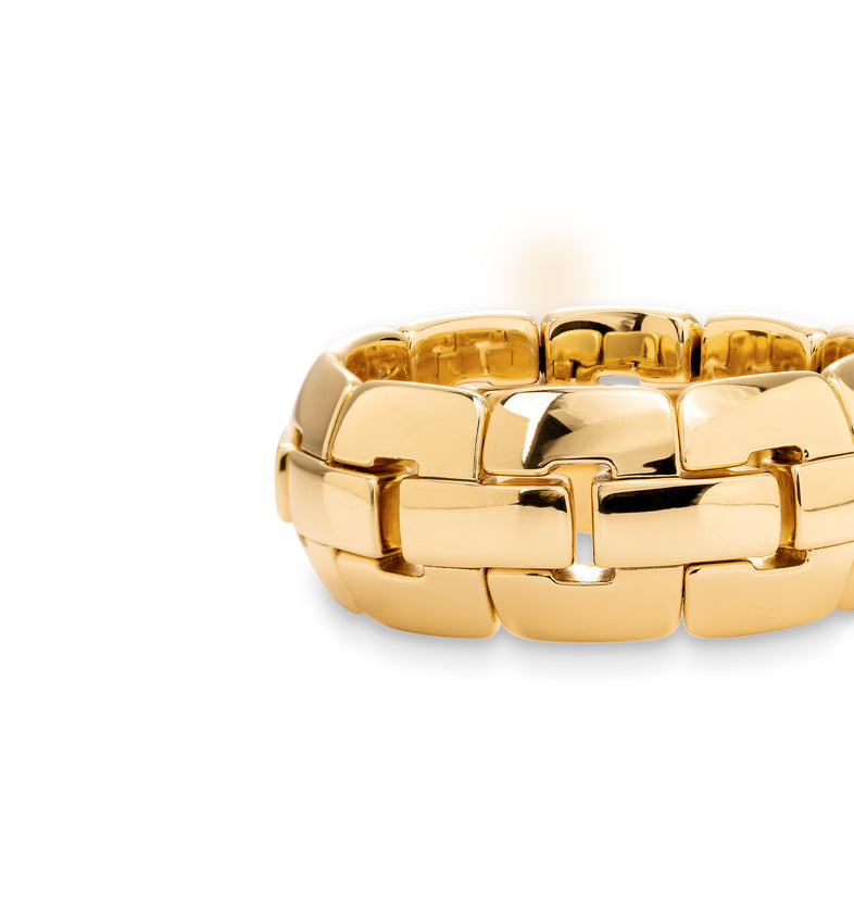  Gold plated modular bracelet  4 