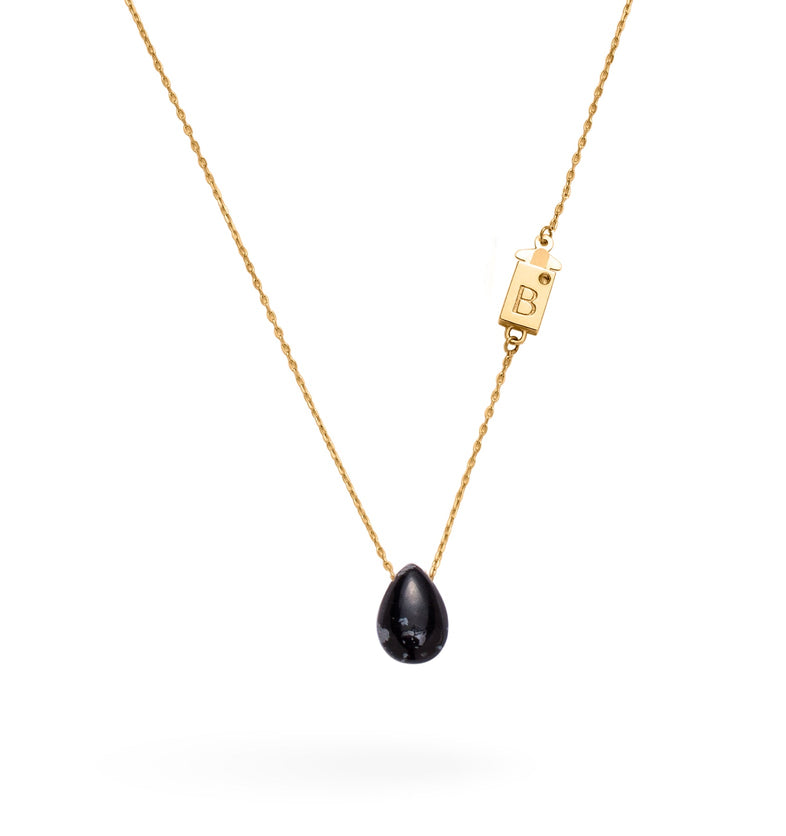 Black Drop Necklace