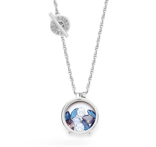 Naszyjnik Secrets Blue Moon Twist Silver