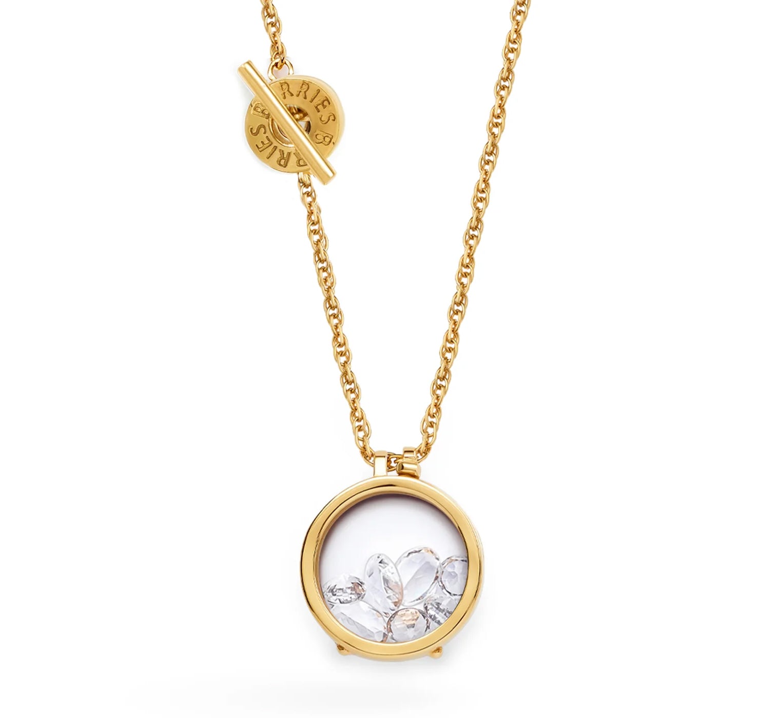 Secrets Clear Twist Necklace Gold-plated