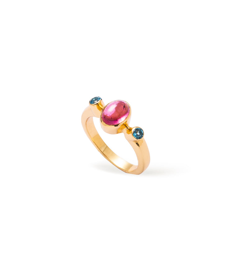 Bonbon Pink Tourmaline Ring