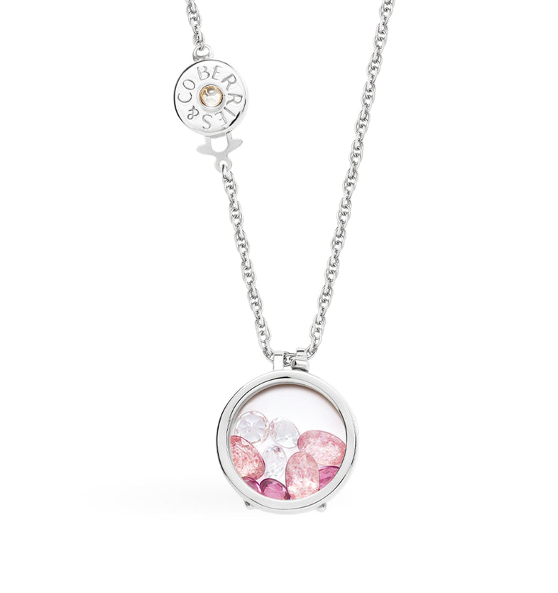 Secrets Rose Twist Silver necklace