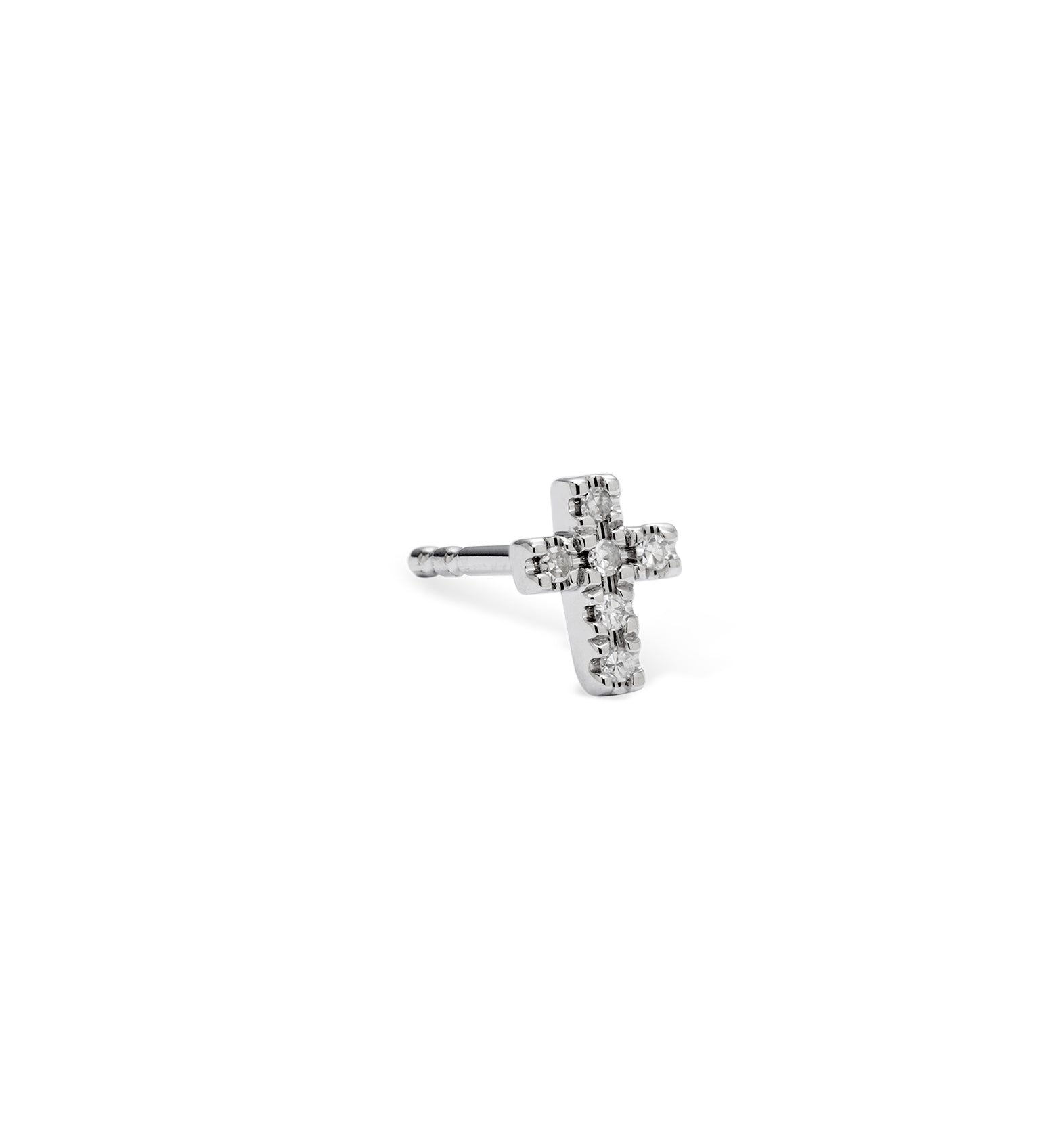 Earring Sagitta in white gold