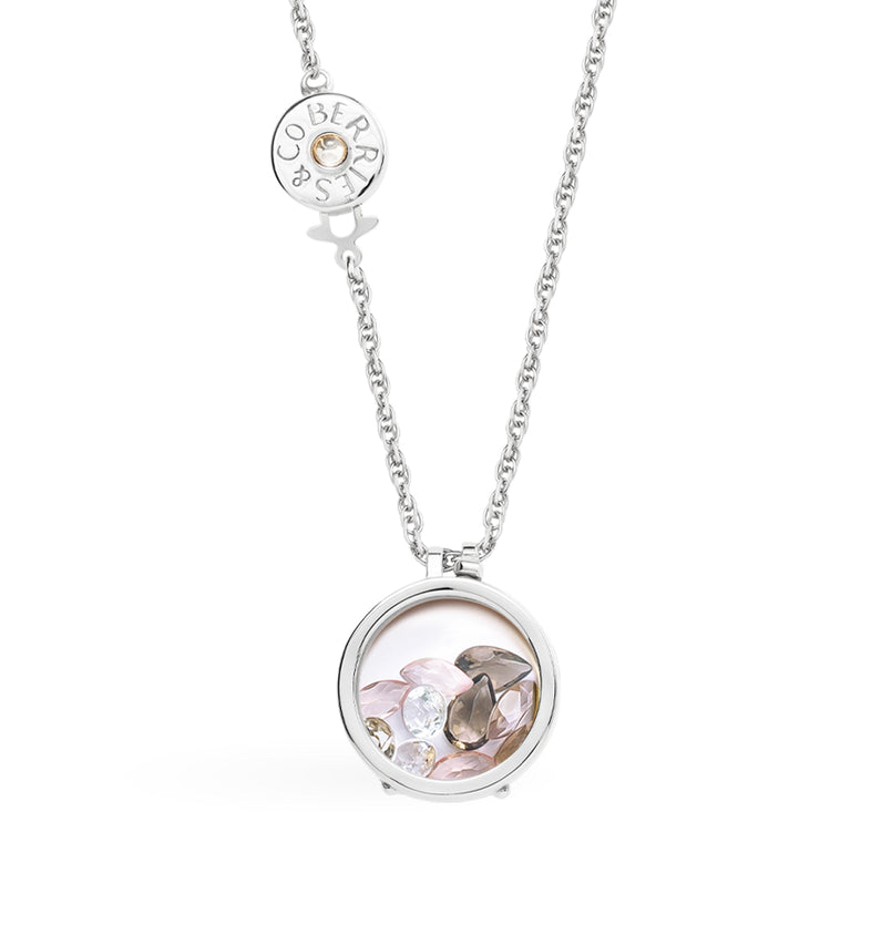 Secrets Orchid Twist Silver Necklace