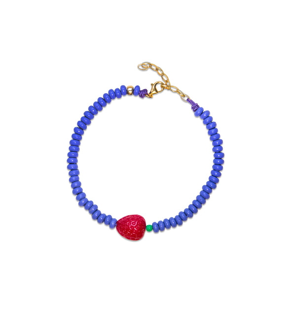 Strawberry Purple Anklet