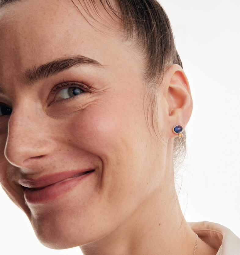 Bonbon Kyanite Silver earrings