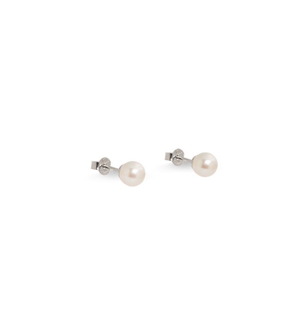 Kolczyki Pearl Dots srebrne