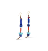 Wild Earrings with gold-plated details