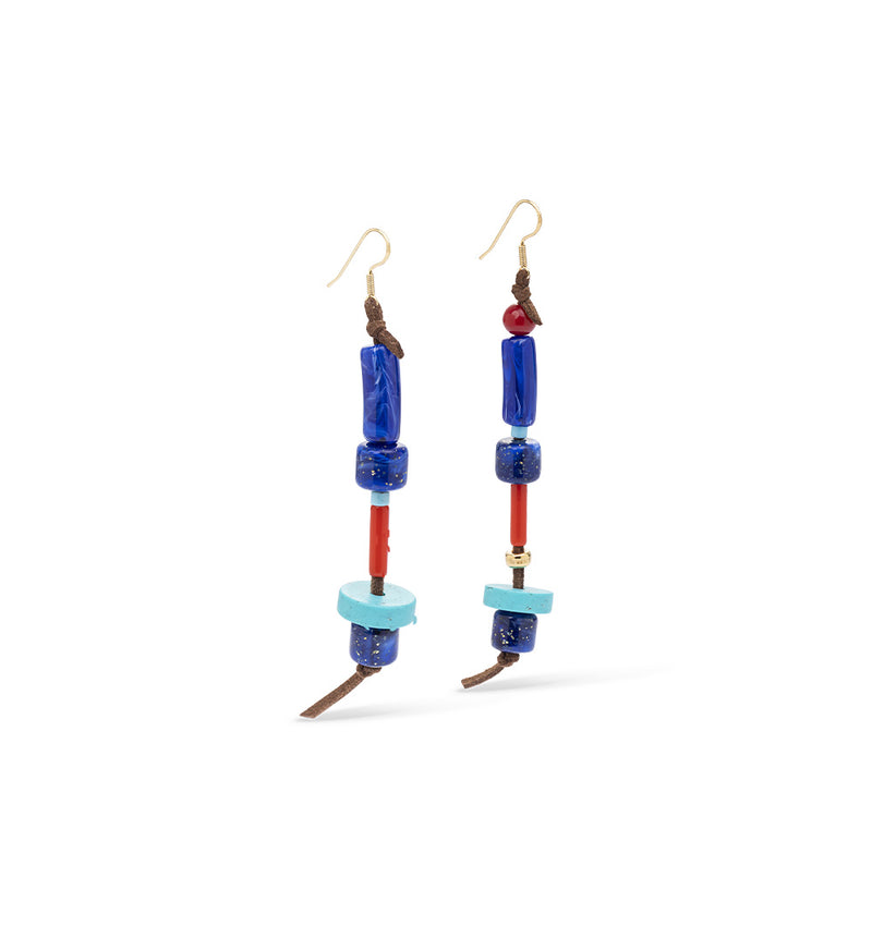 Asymmetrical dangle earrings
