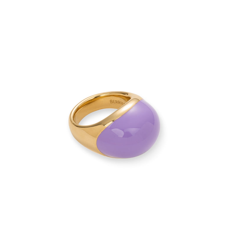  Grande bague avec émail violet 2 