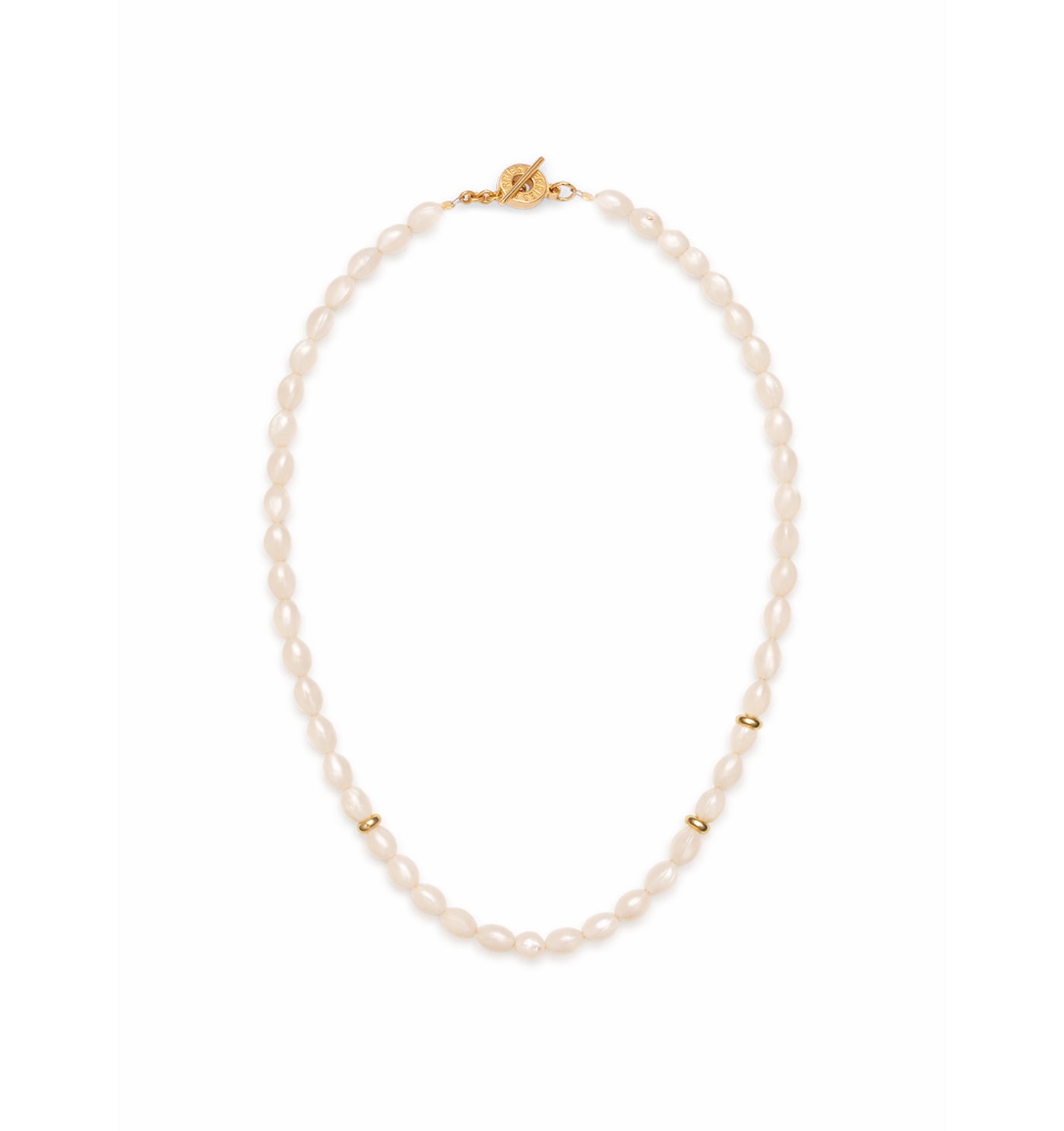 Lychee Necklace with gold-plated details
