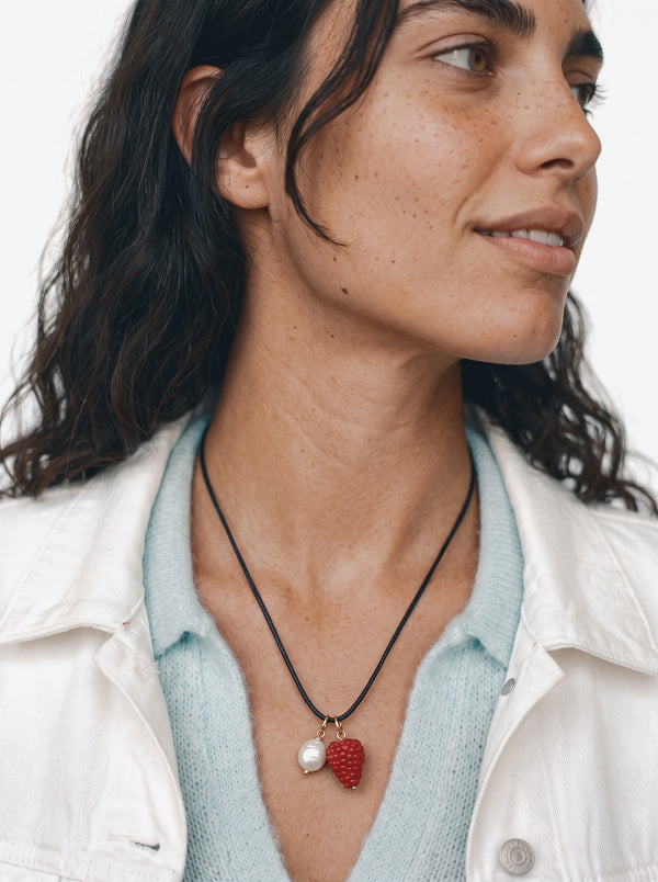Collier Cord Pops Set. 3 avec détails plaqués or