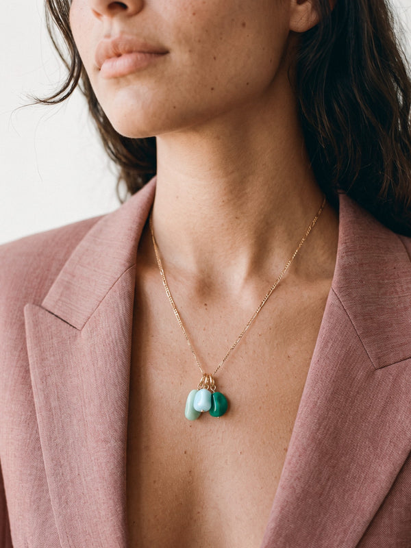 Collier chaîne Pops Set. 7 plaqué or