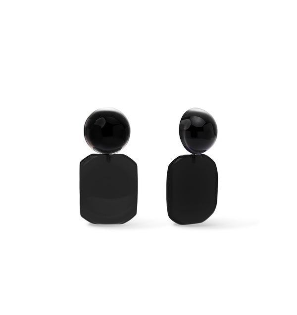 Boucles d'oreilles noires
