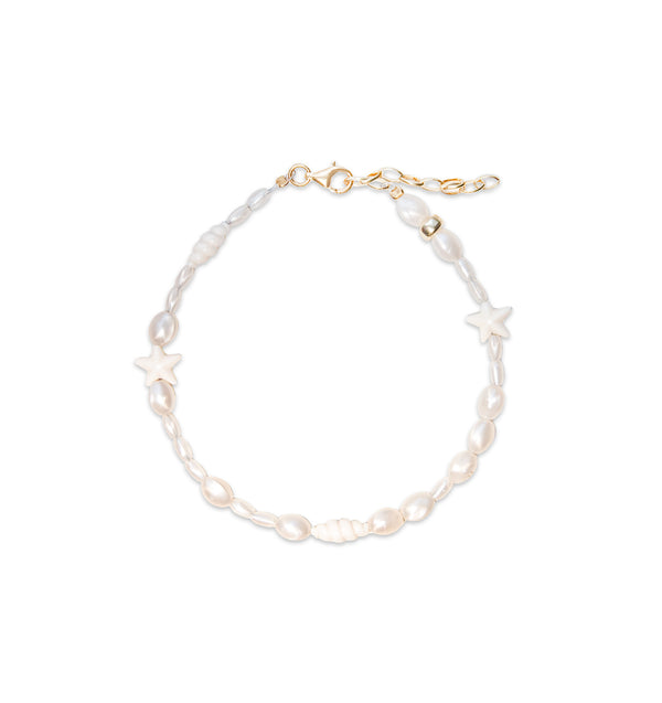 Star White Anklet