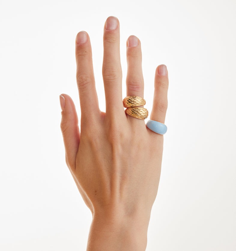 Viva Candy Blue Midi ring