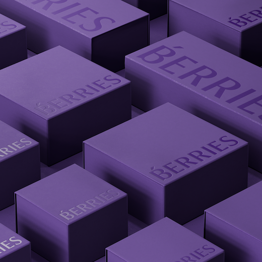 Fioletowe pudełka na biżuterię Berries