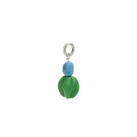 Blue Avo Pop Charm Silver