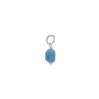 Blue Raspberry Pop Charm Silver